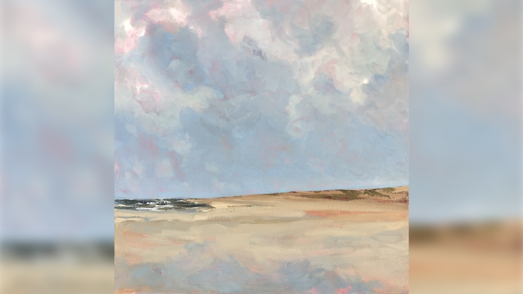 Stella Burggraaf: Strand (schilderij)