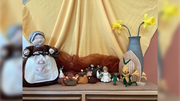 Moederaarde met de wortelkindertjes