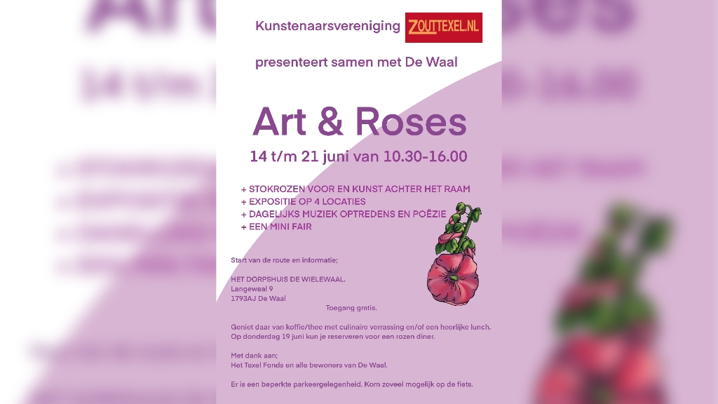 activiteiten tijdens Art & roses