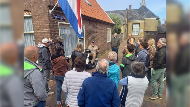 Gelein Jansen tijdens de excursie