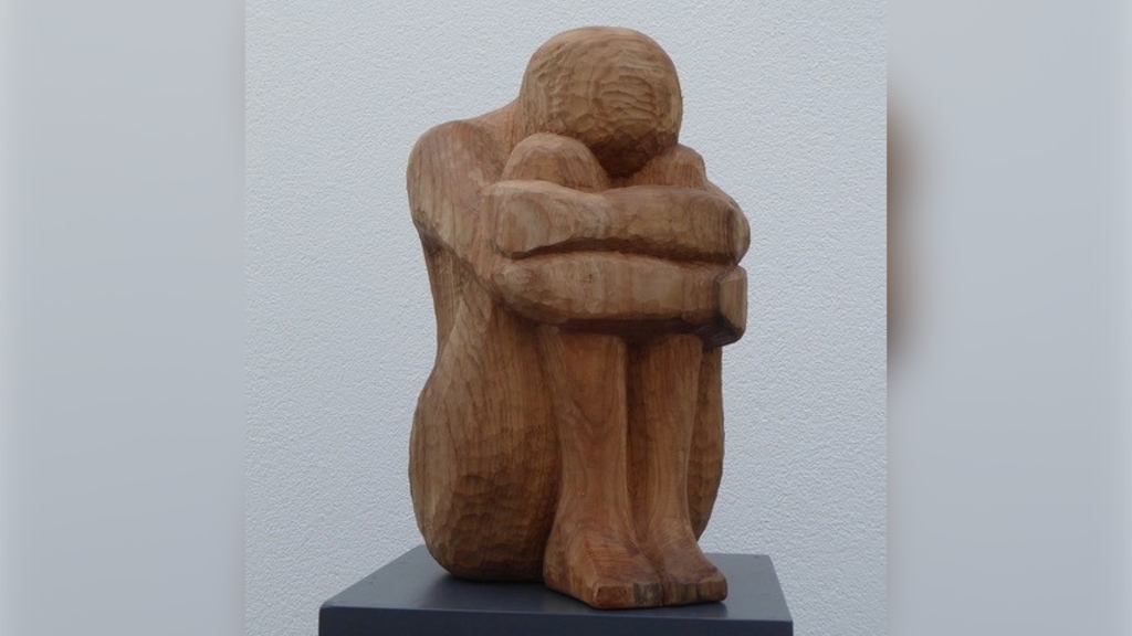 houten beeld Ina Vader