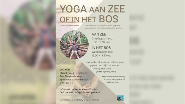 Yoga in het bos