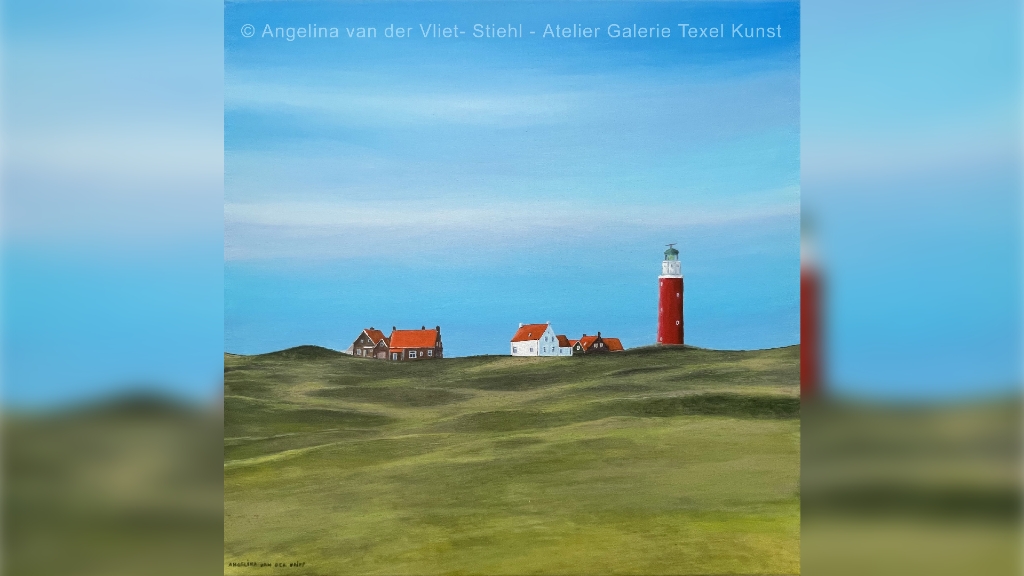 Schilderij Vuurtoren Texel