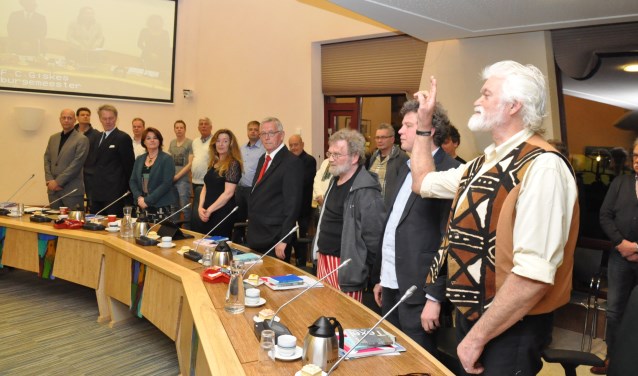 Jaap Vlaming legt de gelofte af.