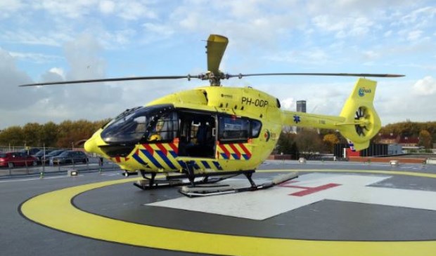 De ambulancehelikopter van de Friese Waddeneilanden. (Foto RAV Fryslan)