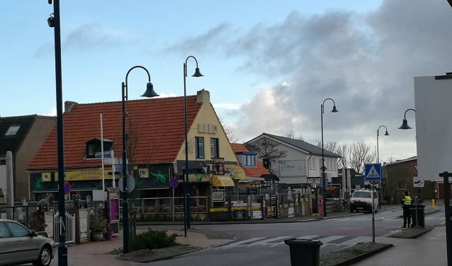 Foto van de politie-inval van vorige week.