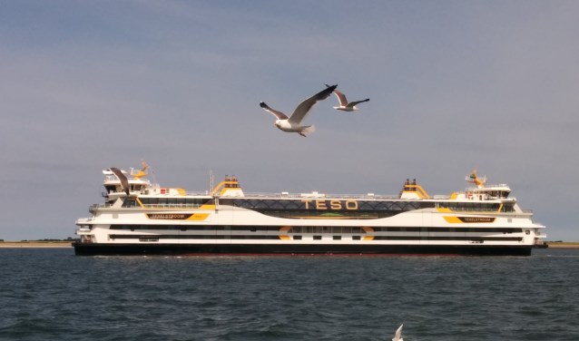 De Texelstroom afgelopen vrijdag tijdens een proefvaart op de Waddenzee.