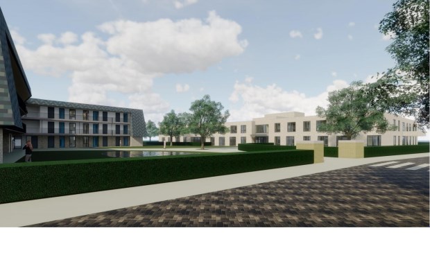 Voorontwerp van de nieuwbouw op de Pelgrimlocatie.
