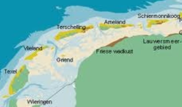 De Waddeneilanden. (Afbeelding Ecomare)