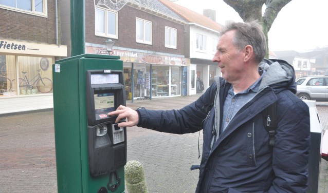 Een van de gedigitaliseerde parkeerautomaten voor het Texelvignet.
