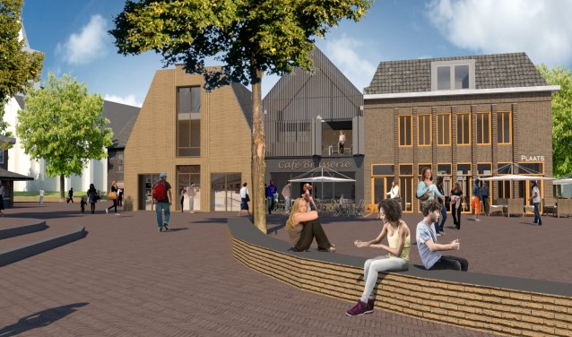Impressie van de nieuwbouw op de Groeneplaats.