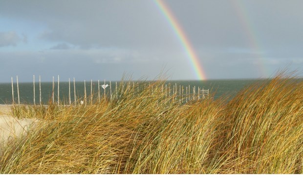 De regenboog bij paal 33.
