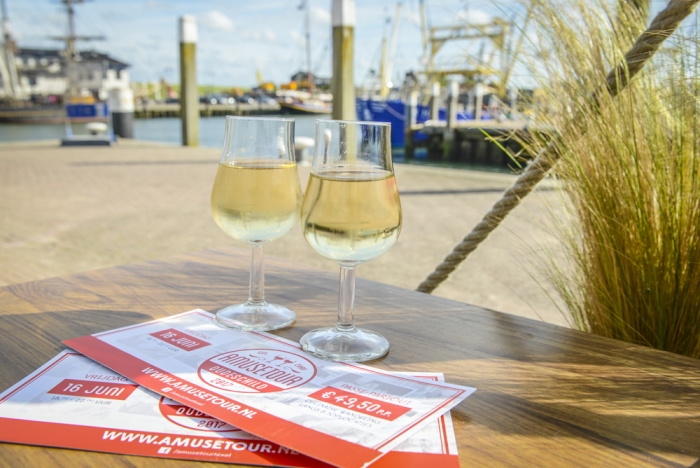 De haven vormt het decor 