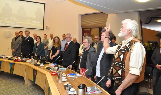 Jaap Vlaming legt de gelofte af in 2014.
