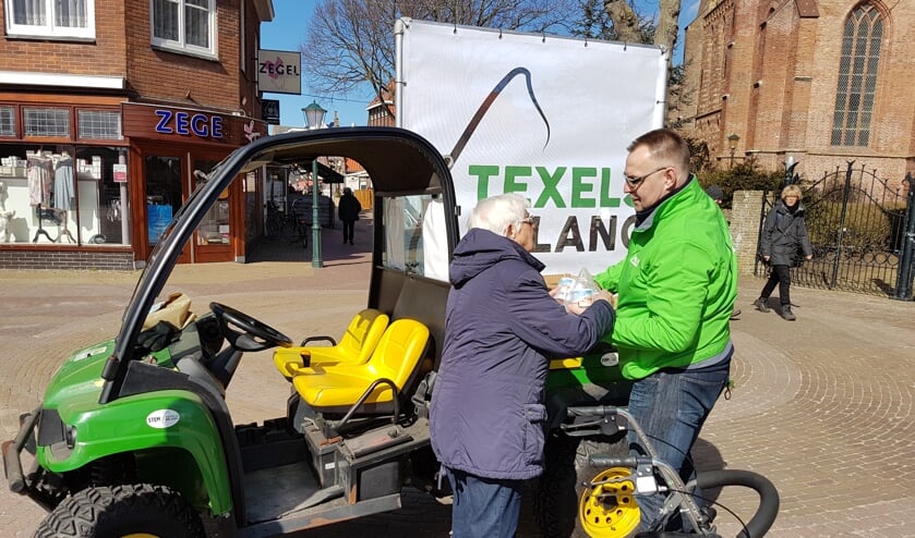 Texels Belang tijdens de campagne.