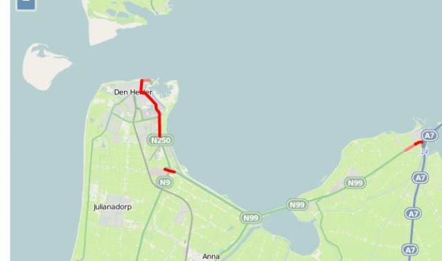 De N250 is als gevolg van een ernstig verkeersongeval afgesloten.