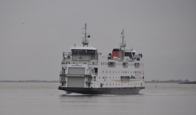 De Schulpengat was op 21 januari nog één keer in de vaart als veerboot tussen Texel en Den Helder.