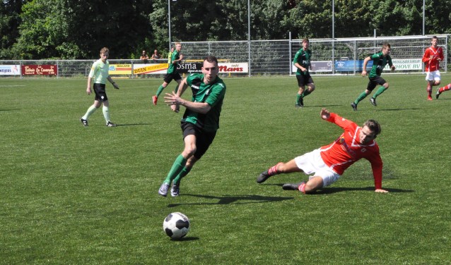 Lesley Koning in de wedstrijd van afgelopen zondag.