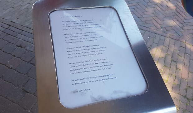 De lezenaar in de Parkstraat in Den Burg.