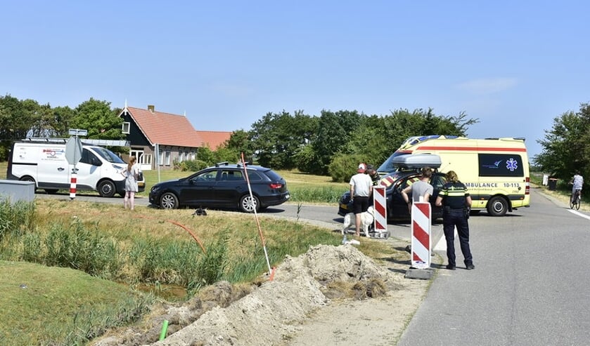 Eén van de betrokkenen kreeg in de ambulance eerste hulp.