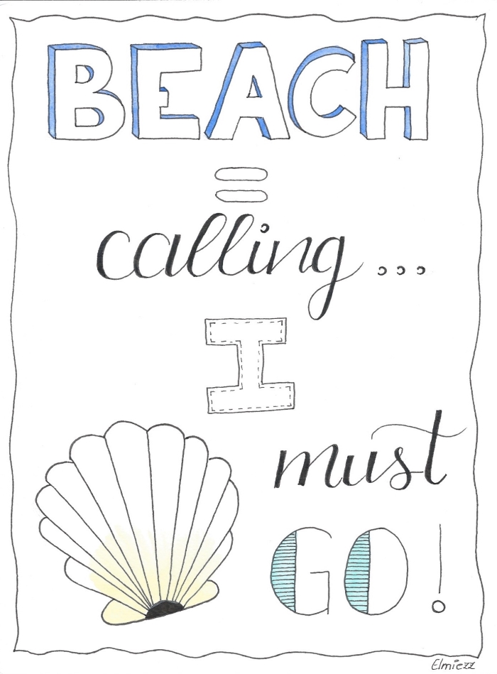 1 van mijn handletter-posters
