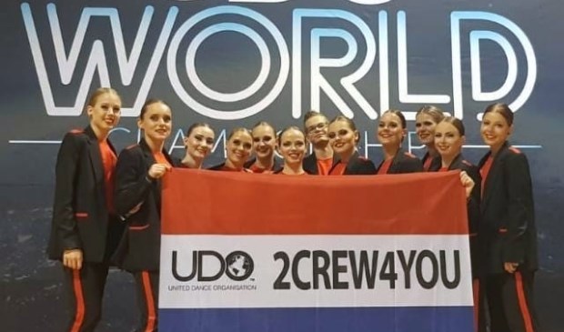 De 2Crew4You op het WK in Glasgow.