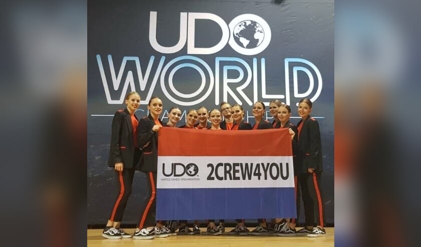 De 2Crew4You op het WK in Glasgow.