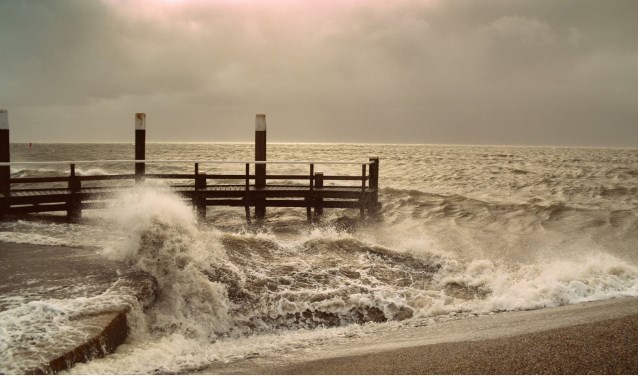 Storm bij Oudeschild