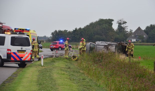 Hulpverlening bij het ongeval ter hoogte van De Waal.
