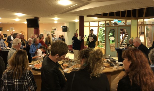 De burgemeester tijdens de nieuwjaarsreceptie.