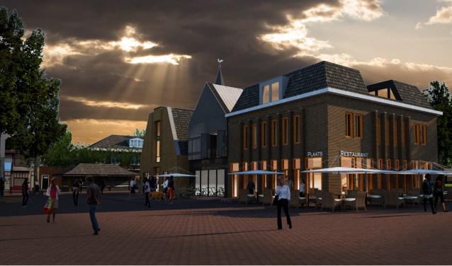 Impressie van de nieuwbouw op de Groeneplaats in Den Burg.