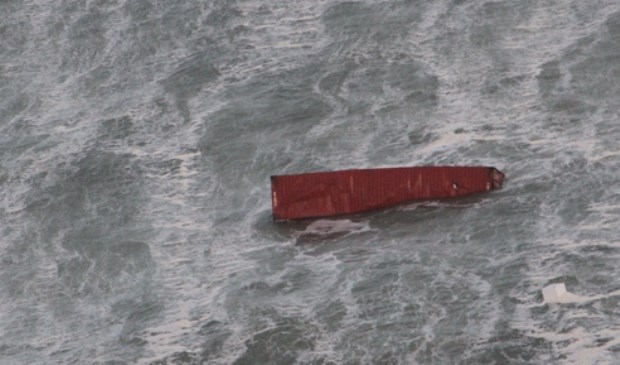 Een van de containers van de Zoë.