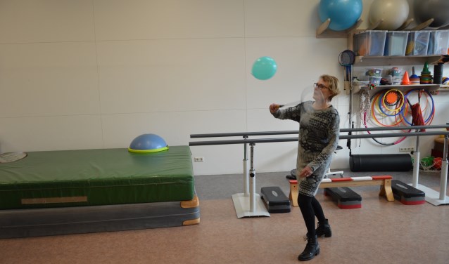 In de oefenruimte van Therapie Wolf.