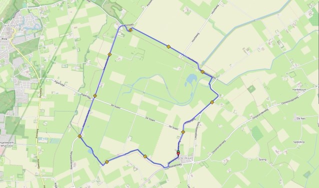 De nieuwe route van de Halve Marathon van De Waal.