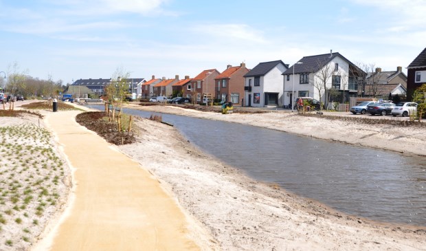 De heringerichte Brink in De Koog.