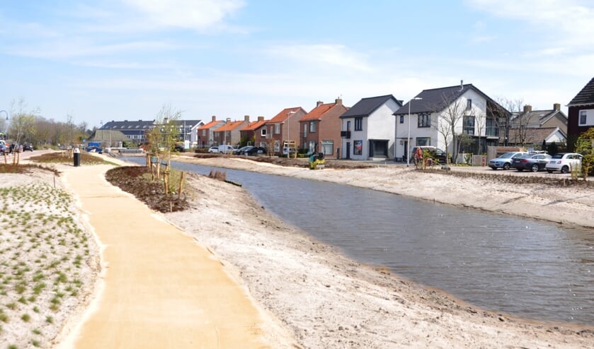 De heringerichte Brink in De Koog.
