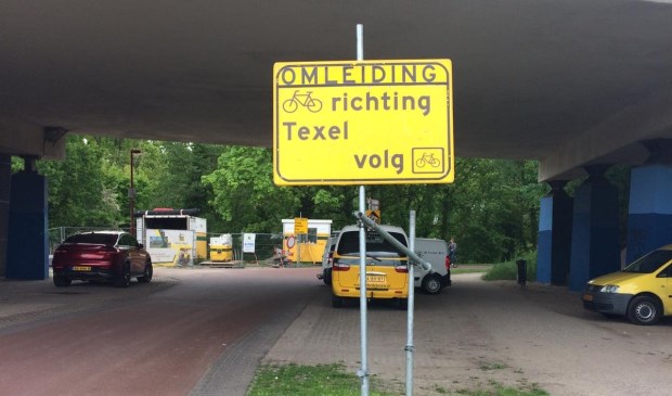 Omleidingsroute in Utrecht...