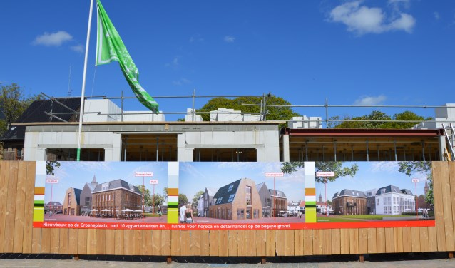 Impressie van de nieuwbouw op de Groeneplaats.