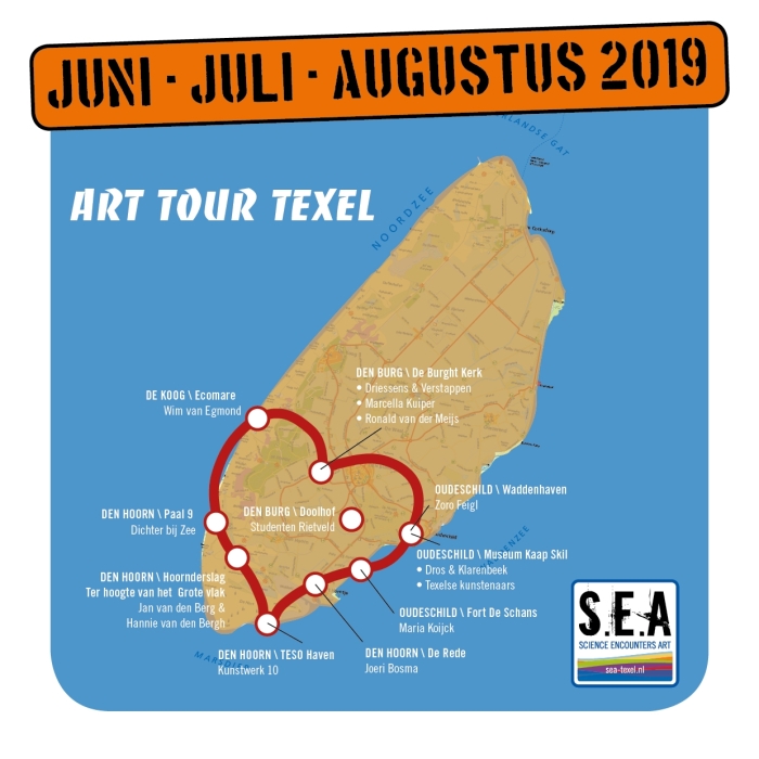 Locaties SEA Art Tour Texel 2019