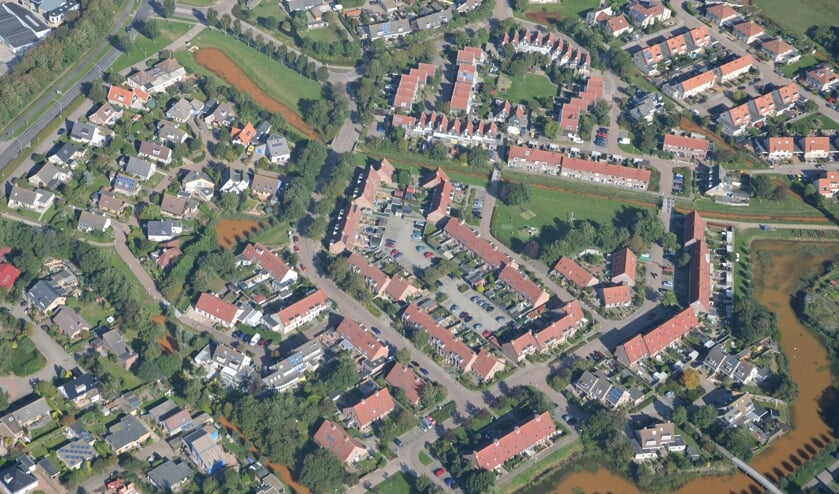 Woonwijk De Mars vanuit de lucht.