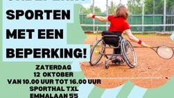 Open dag week van de toegankelijkheid 12 oktober Sporthal TXL