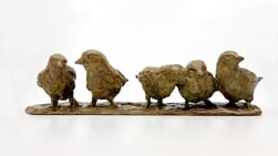 Bronzen sculpturen in Galerie Posthuys
