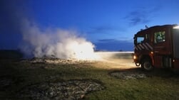 Brandweer alsnog in actie om meierblis
