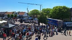 Spetterend optreden Marinierskapel op Groeneplaats