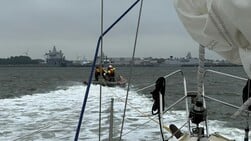 Cornelis Dito in actie op zee