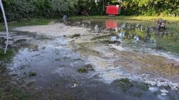 Wateroverlast door gesprongen hoofdleiding
