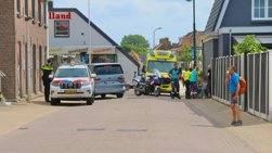 Verkeersongeval met fietser en voetganger