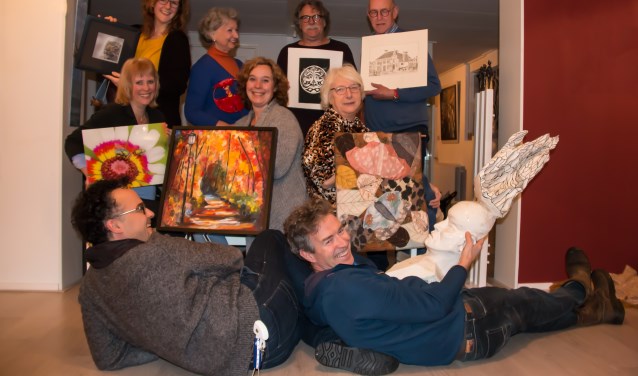 De exposanten van het Kunst Collectief Tegendraads.
