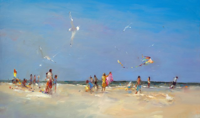 Dagje Schier, olieverf 80 x 110 cm.