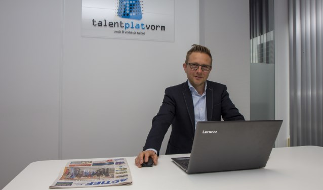 David Toering van Talentplatvorm in Drachten was op zijn veertiende krantenbezorger.